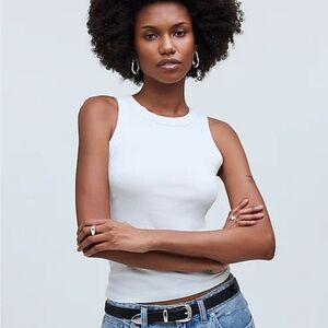 NWT Madewell Supima Rib Cutaway Tank